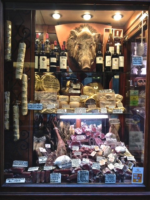 Orvieto salami and cheese shop