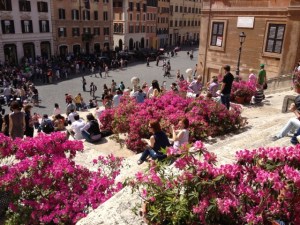 Walking down the Steps
