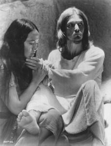 Yvonne Elliman (Mary Magdalene) and Ted Neeley (Jesus) in "Jesus Christ Superstar"