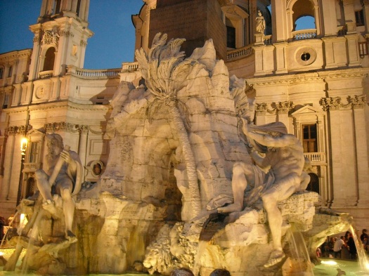 Quattro Fiume (Four Rivers) Fontana in Piazza Navona