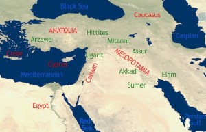 Early cradle of civilization map