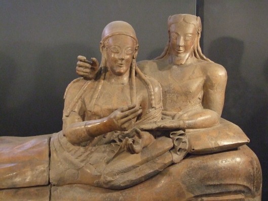 Etruscan couple depicted on their sarcophagus