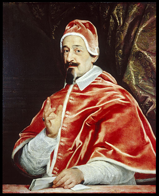 The new pope, Alexander VII (portrait by Giovanni Battista Gaulli)