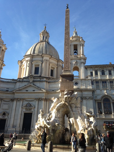 St. Agnes church in Piazza Navona, designed by Borromini for Olimpia.