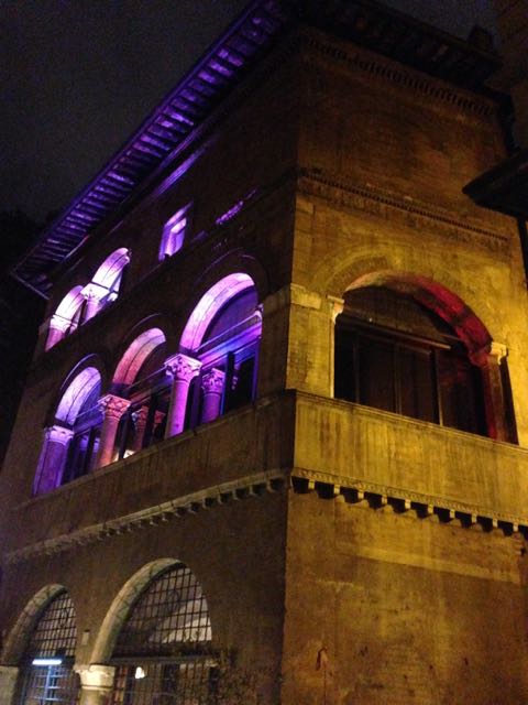 A former courtesan's palazzo that still stands in Rome. It's now a restaurant and piano bar.