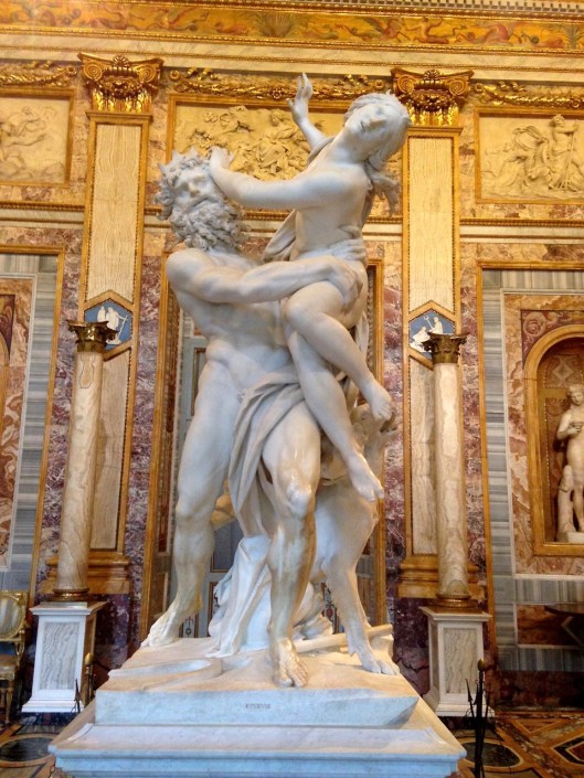 Bernini's Pluto and Proserpina, Galleria Borghese, Rome.